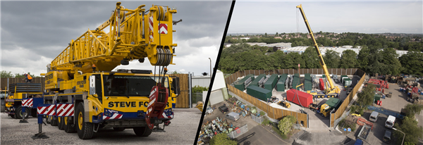 200 ton Crane and a triple decker bacon buttie